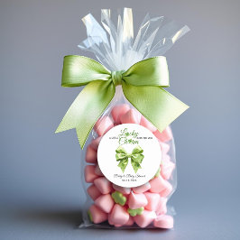 Pegatina Redonda Agradable arco de encanto San Patricio