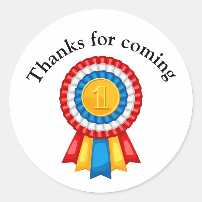 Pegatina Redonda Agradecimiento (Anverso)