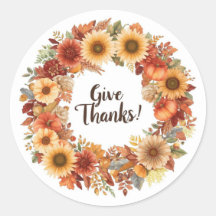 Agradecimiento con motivos otoñales con calabazas 