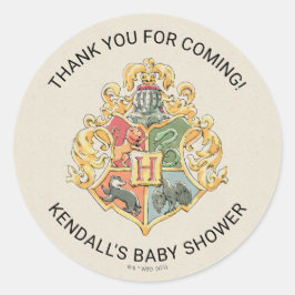 Pegatina Redonda Agradecimiento de Baby Shower de Harry Potter