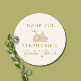 Pegatina Redonda Agradecimiento de Baby Shower de Sage Green Perfec