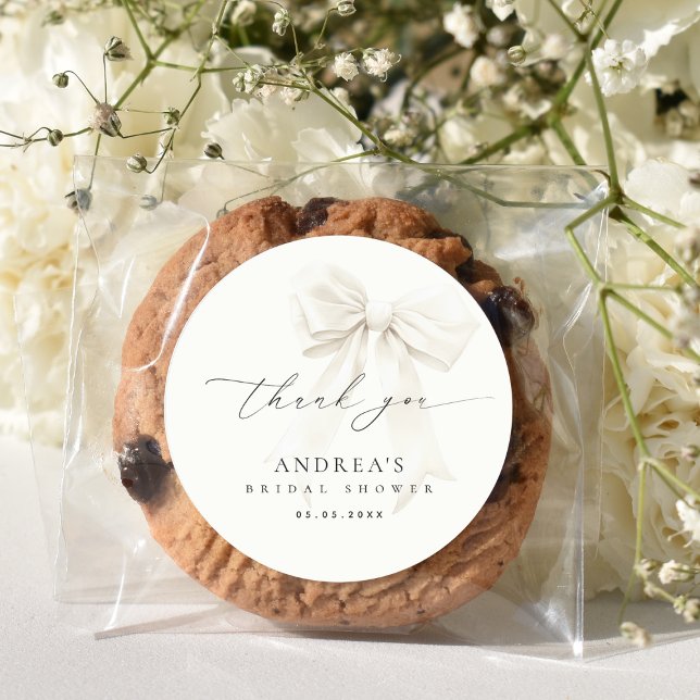 Pegatina Redonda Agradecimiento de Despedida de Soltera con Letra E (Subido por el creador)