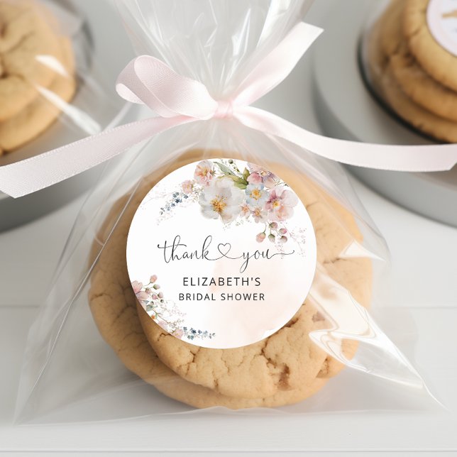 Pegatina Redonda Agradecimiento de Fiesta de Despedida de Soltera F (Subido por el creador)