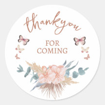 Agradecimiento para Baby Shower Boho