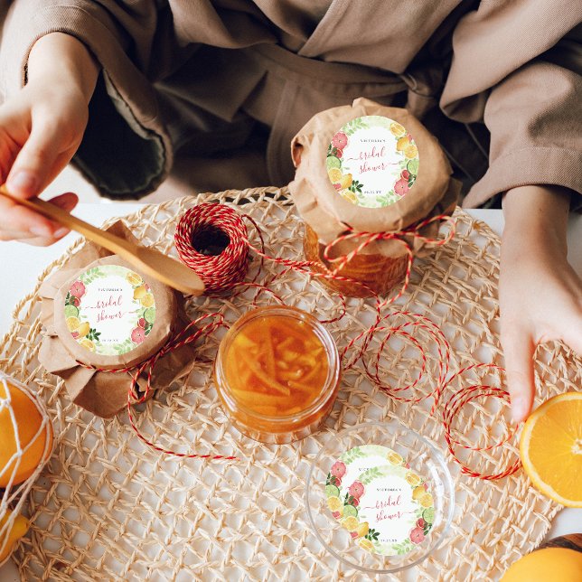 Pegatina Redonda Agradecimiento para Desayuno Nupcial de Cítricos T (Subido por el creador)