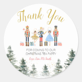 Pegatina Redonda Agradecimiento para Despedida de Soltera con Tema 