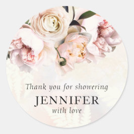 Pegatina Redonda Agradecimiento para Fiesta de Despedida de Soltera