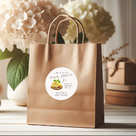 Pegatina Redonda Agradecimiento para la Despedida de Soltera Main S