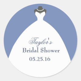 Pegatina Redonda Agradecimientos a White Boda