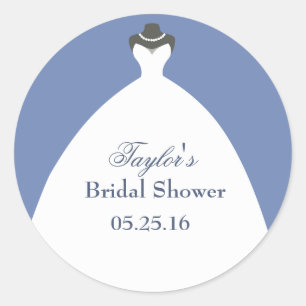 Pegatina Redonda Agradecimientos a White Boda