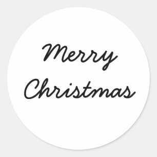 Pegatina Redonda agrega tu foto personalizado navidad