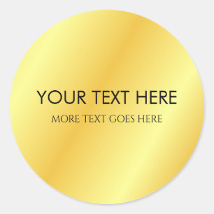 Pegatina Redonda Agrega tu texto nombre monograma plantilla inicial