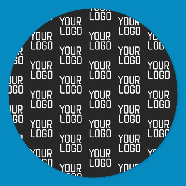 Pegatina Redonda Agregar la plantilla editable de patrón repetitivo (Subido por el creador)