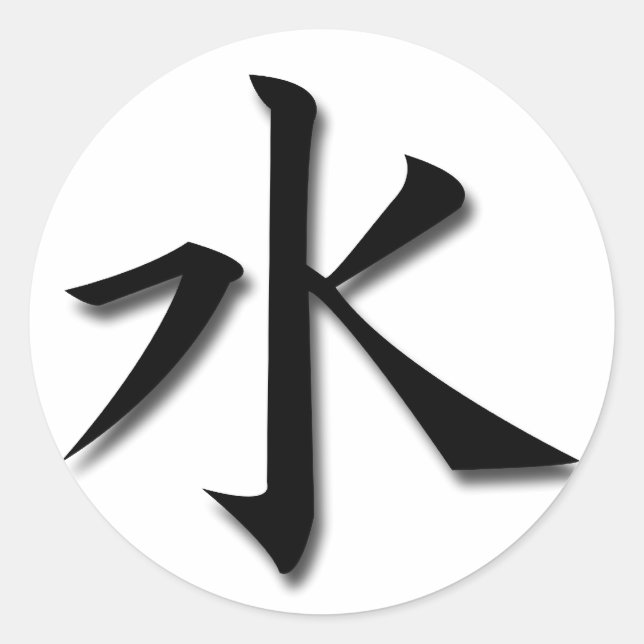 Pegatina Redonda Agua (Anverso)