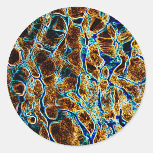 PEGATINA REDONDA AGUA