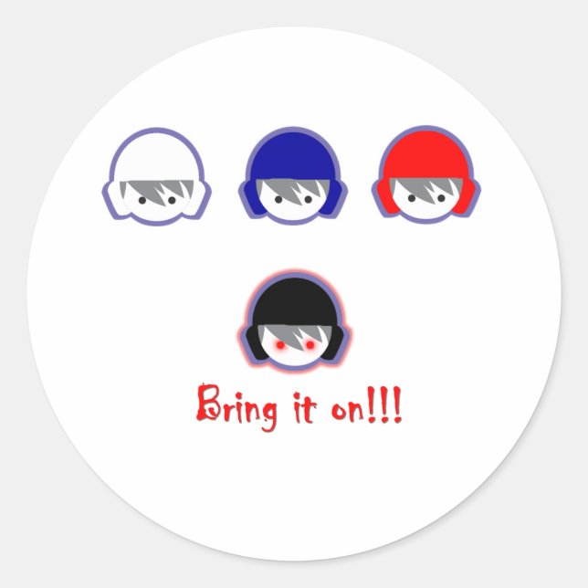 Pegatina Redonda agua-polo-traerla-encima (Anverso)