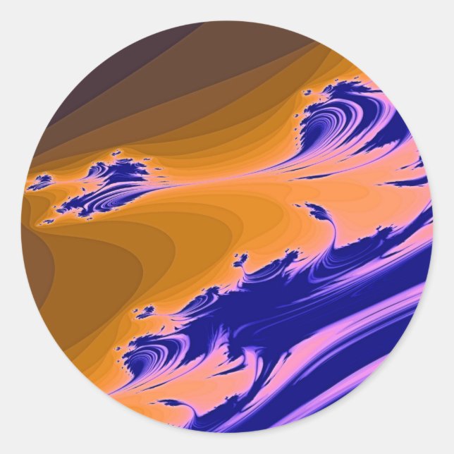 PEGATINA REDONDA AGUA RÍO (Anverso)