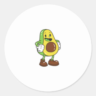 Pegatina Redonda Aguacate