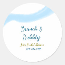 Aguada dorada azul burbujeante y nupcial brunch sh