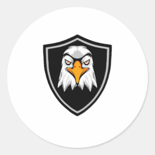 Pegatina Redonda Águila