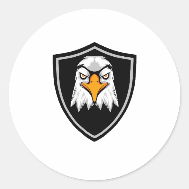 Pegatina Redonda Águila (Anverso)