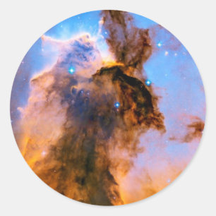 Pegatina Redonda Aguila Nebulosa Espiral Estelar NASA Foto Espacial