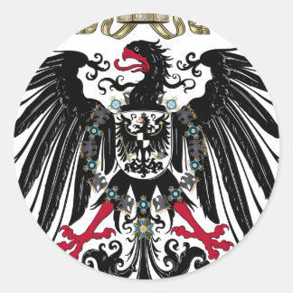 Pegatina Redonda Águila prusiana