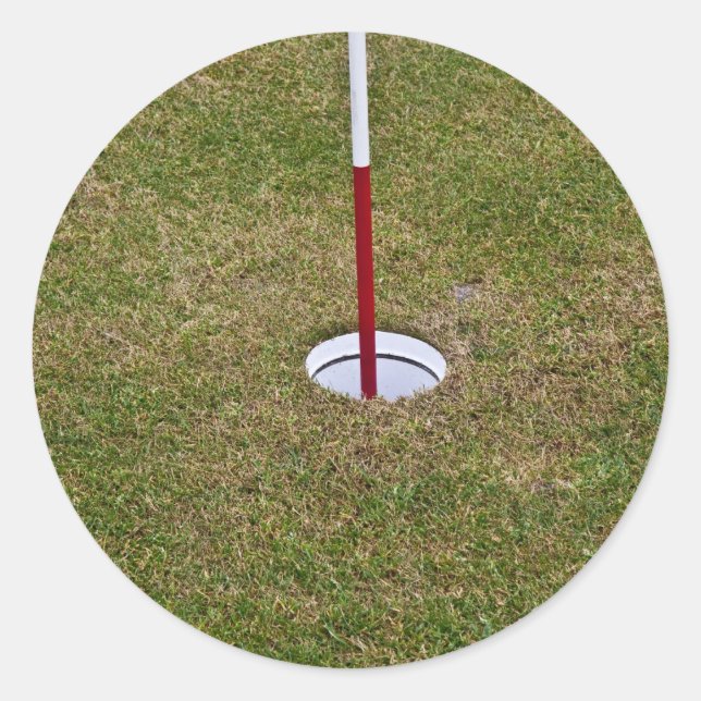 Pegatina Redonda Agujero de campo (Anverso)