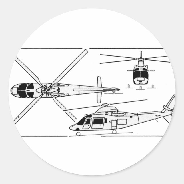 Pegatina Redonda Agusta 109 (Anverso)