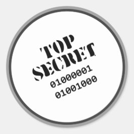 Pegatina Redonda AH2010 de mayor secreto