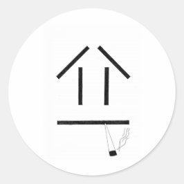 Pegatina Redonda Ahumado