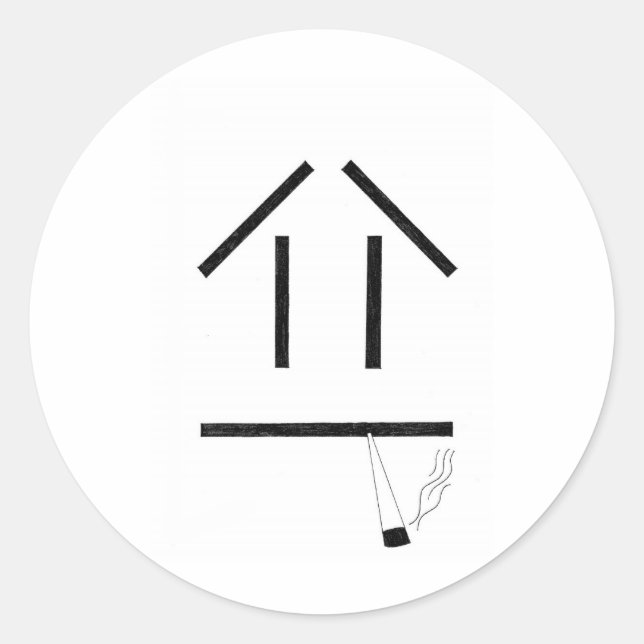 Pegatina Redonda Ahumado (Anverso)