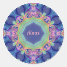 AIMEE ~ Pastel Resumen Patrón Kaleidoscope ~