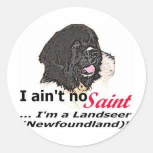 Pegatina Redonda Aint No Saint