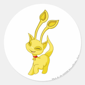 Pegatina Redonda Aisha Gold