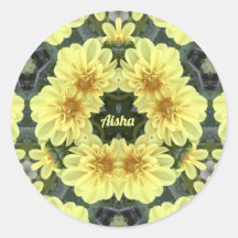 AISHA ~ ORIENTAL DAHLIAS AMARILLO RELIGIOSO ~