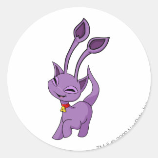 Pegatina Redonda Aisha Purple