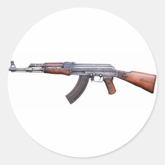 PEGATINA REDONDA AK-47