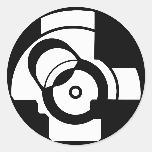 Pegatina Redonda AK Boltface (Anverso)