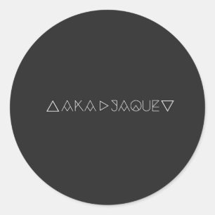 PEGATINA REDONDA AKA JAQUE