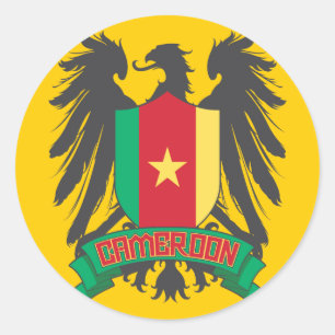 Pegatina Redonda Ala de Camerún