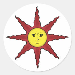 Pegatina Redonda Alabar al Sun Sticker