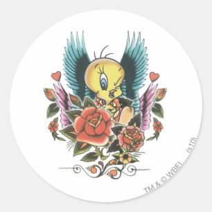 Pegatina Redonda Alas azules de TWEETY™