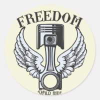 alas de libertad pistones motocicleta clásica vint