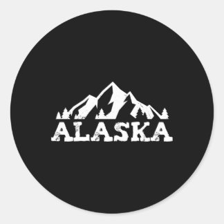 Pegatina Redonda Alaska