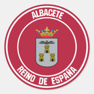Pegatina Redonda Albacete Round Emblem
