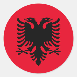 Pegatina Redonda Albania