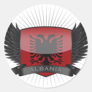 PEGATINA REDONDA ALBANIA