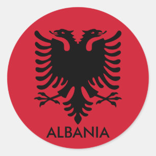 Pegatina Redonda albania