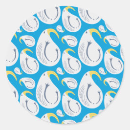 Pegatina Redonda Albatros